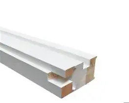Grenen 56x115x2315 mm binnendeurkozijn opdek wit gegrond