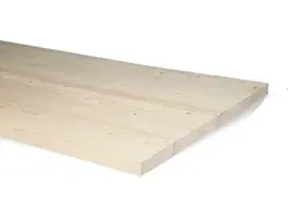 Grenen 28x3800 mm kastplank