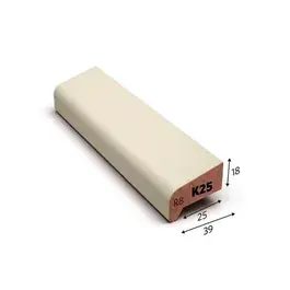 Meranti 18x39 mm neuslat K25 gegrond (Sp.25mm)