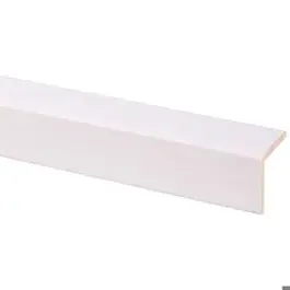 Hoeklat grenen wit gegrond 44x44x2700mm