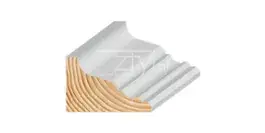 Grenen 45x70x4800 mm kooflijst kraal gegrond