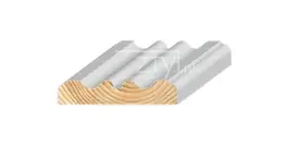 Grenen 18x90x4800 mm pilaster gegrond