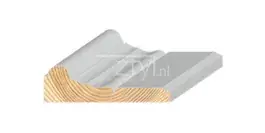 Grenen 28x95x4800 mm architraaf gegrond