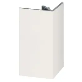 Heering Uitwendig rechthoekprofiel Keralit 46x46mm wit classic nerf L= 4000 mm
