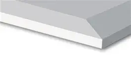 Gipsplaat 12.5x2400x1200 mm met 4 zijde afgeschuinde kant