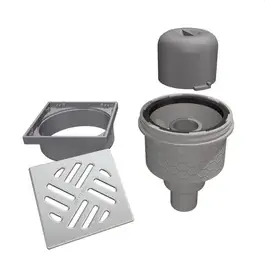 Afvoer vloerafloop verticaal compleet Tub-bas-s Lux