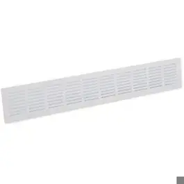 Aluminium plintrooster wit 500x80 mm. art. 64201100