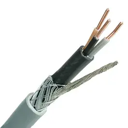 XMVK-AS kabel 3x2.5mm2 grijs per meter (metalen mantel)