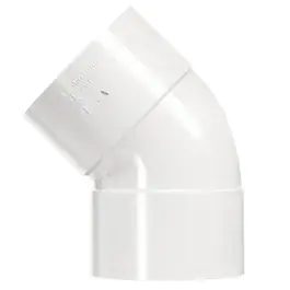 Bocht 45° Wit DW 32 mm 2x Lijmmof