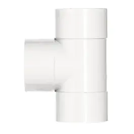 T-stuk 90° Wit DW Komo 32 x 32mm 3x Lijmmof