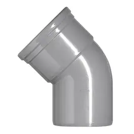 Bocht 45° DW 125mm 1x Manchetmof / 1x Spie
