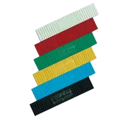 Afstandblokje 100x20x4mm Geel 100St. 5122004