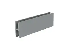 Aluminium H profiel 10x30mm