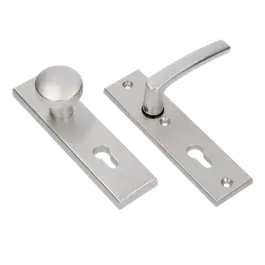193mm Veiligheidsgarnituur 55mm knop-kruk Alum.geelox. SKG*** 832511