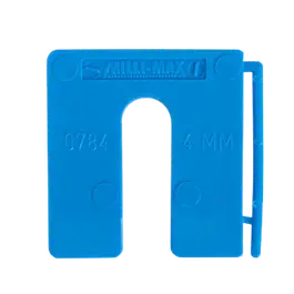 Milli-Max uitvulplaatje 4mm Blauw á 100 stuks