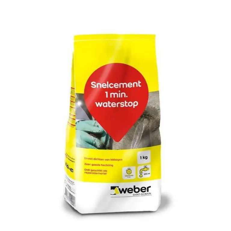 Weber Beamix Snelcement 1 min waterstop 1kg