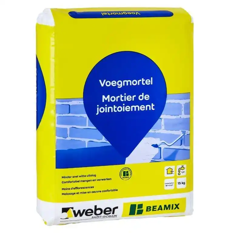 Weber Beamix Voegmortel grijs 15kg