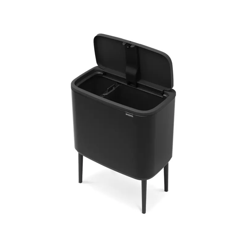 Brabantia Bo Touch Bin afvalemmer 11+23 ltr. Matt Zwart