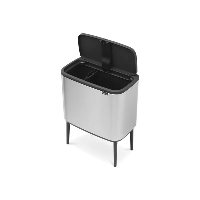 Brabantia Bo Touch Bin afvalemmer 11+23 ltr. Matt Steel Fingerprint Proof