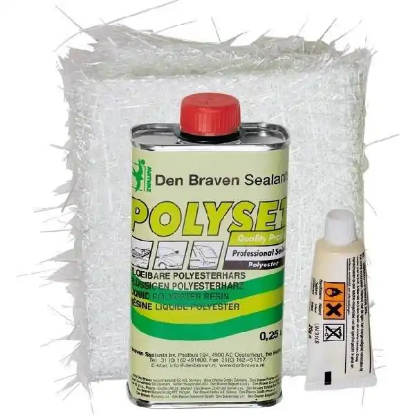 Zwaluw Polyset reparatieset blik transparant 250ml