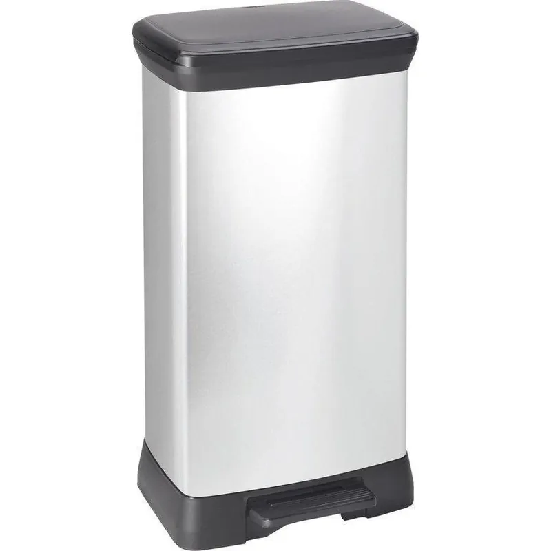 Curver Decobin pedaalemmer 50 liter rechthoekig