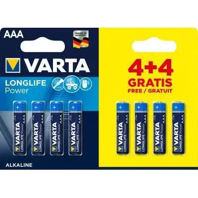 Varta Longlife Power AAA batterijen 8 stuks