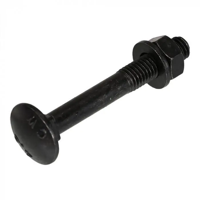 Blackline slotbout + moer + sluitring gezwart deltacoll M8x60 (5)