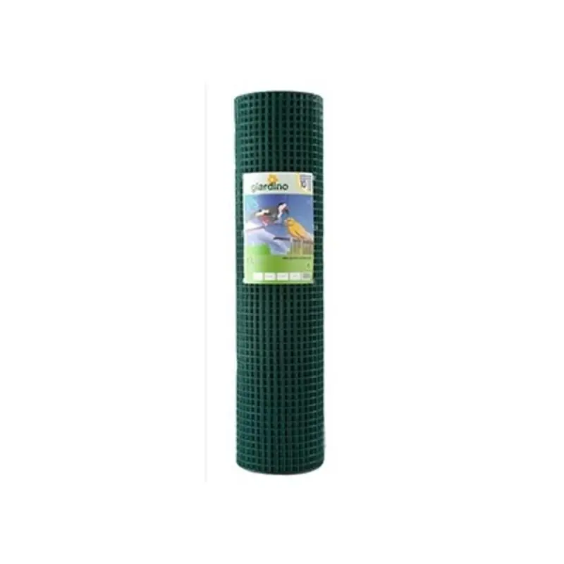 Giardino gelast gaas geplastificeerd 12.7 x 1.1mm x 51cm x 10 meter RAL 6005 groen