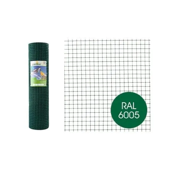 Giardino gelast gaas RAL 6005 groen 51cm 5m