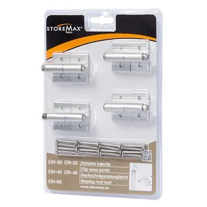 StoreMax Basic schuifdeur accessoires schuine kap clip (4 stuks)