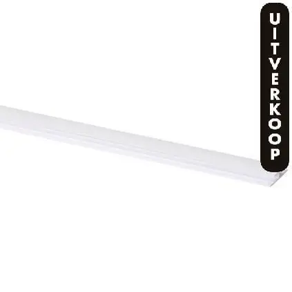 Tussenprofiel kunststof (plaat < 4 mm) 6x27mm wit 260 cm.