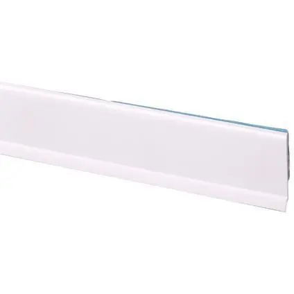 Afwerkingsprofiel kunststof zelfklevend 30x4mm wit 260 cm.
