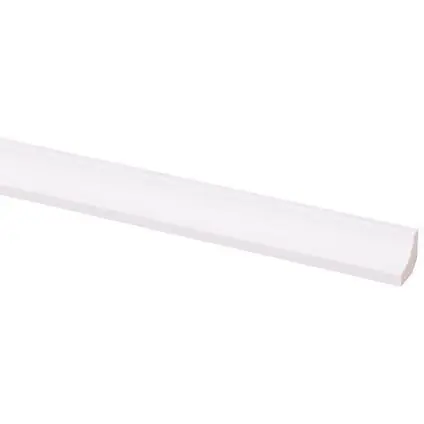 Hollat grenen (1818) gegrond 16x16mm wit 270 cm.