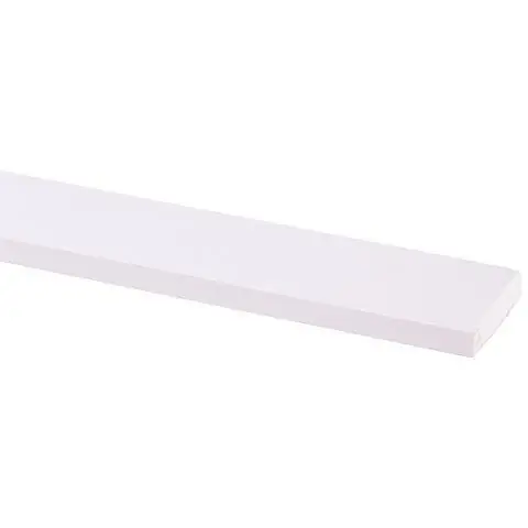 Schaaflat grenen gegrond 9,5x45mm wit 270cm
