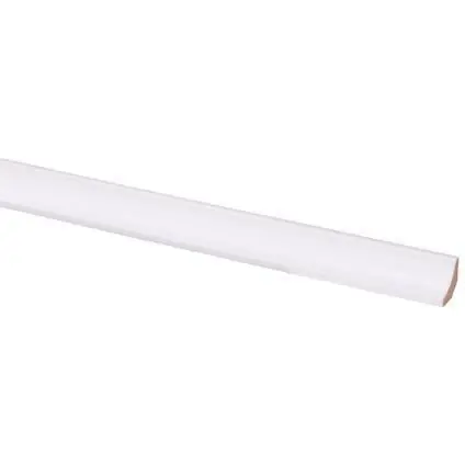 Hollat MDF folie (1400) 13x13mm wit 260 cm.