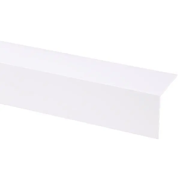 Hoekprofiel kunststof 50x50mm wit 260 cm.