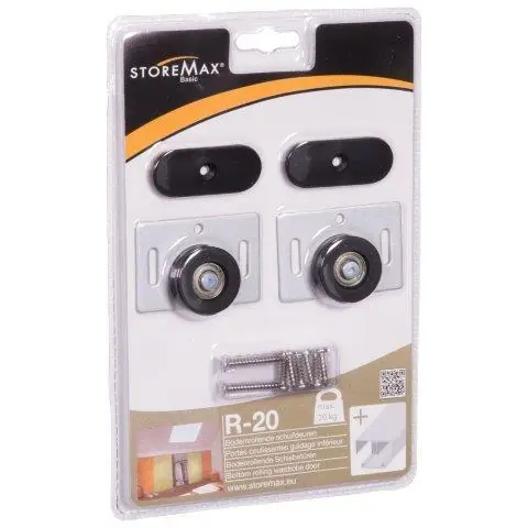 StoreMax Basic schuifdeur wielset t.b.v. 1 deur type rollend R-20