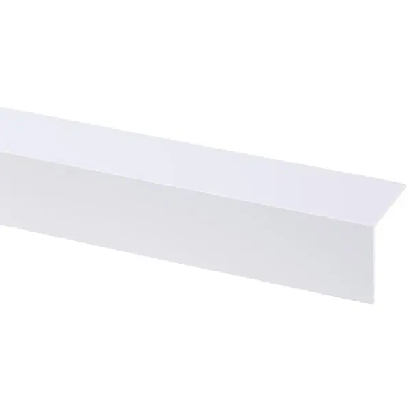 Hoekprofiel kunststof 35x35mm wit 260 cm.