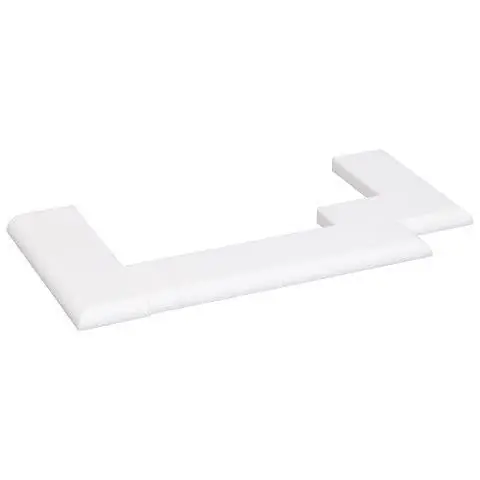CanDo kozijnplint kunststof wit(2 stuks)