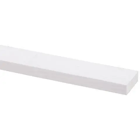 Schaaflat grenen gegrond 12x35mm wit 270cm