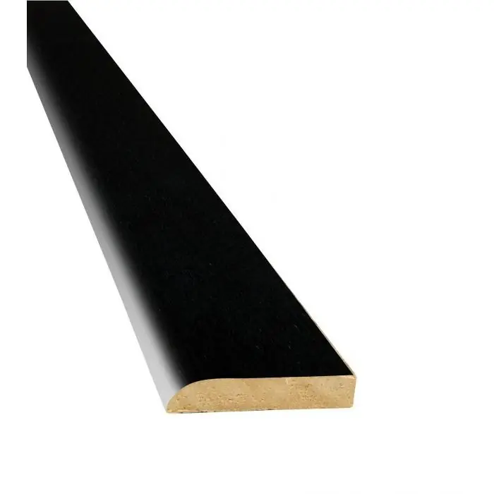 Maclean parketlat hout zwart 240 cm.