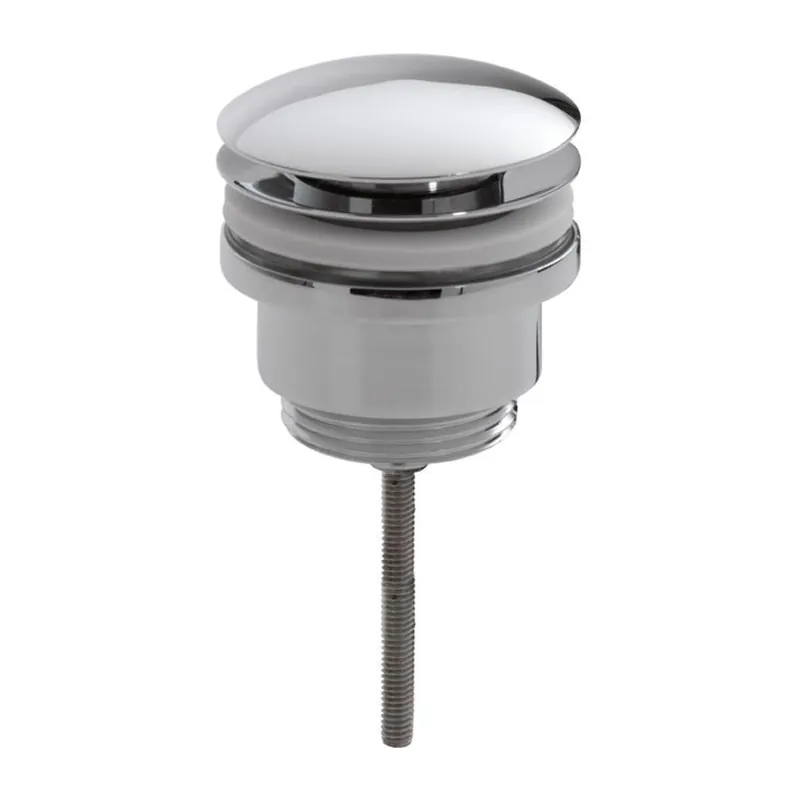 Wiesbaden wastafelplug clickwaste 5/4 laag model chroom