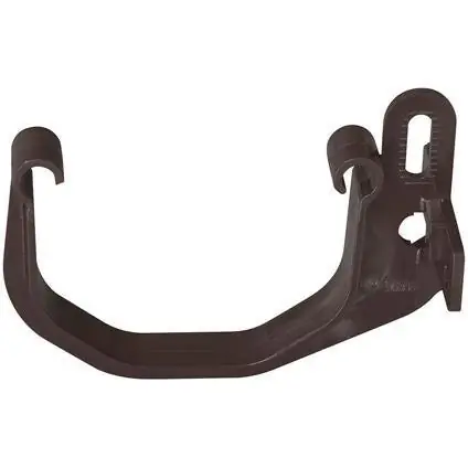 Gootbeugel 65MM. pvc bruin