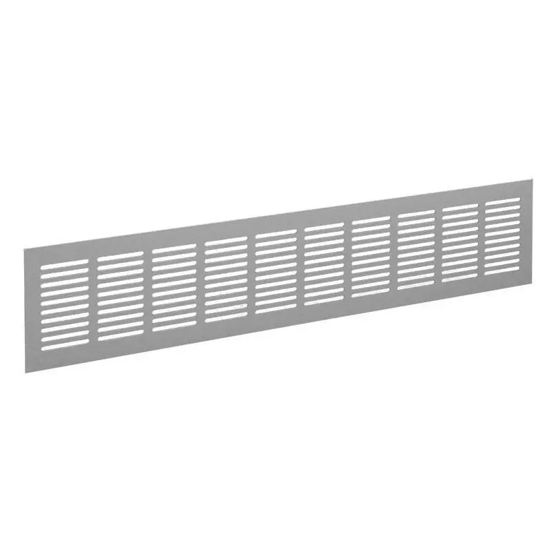 Plintrooster 600x80 mm. F1 aluminium
