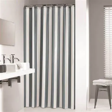Sealskin Linje douchegordijn polyester 180x200cm grijs