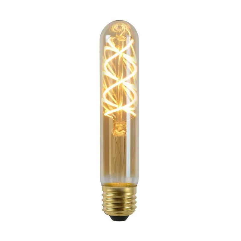 Lucide LED filament lamp Ø3cm E27 5W amber dimbaar