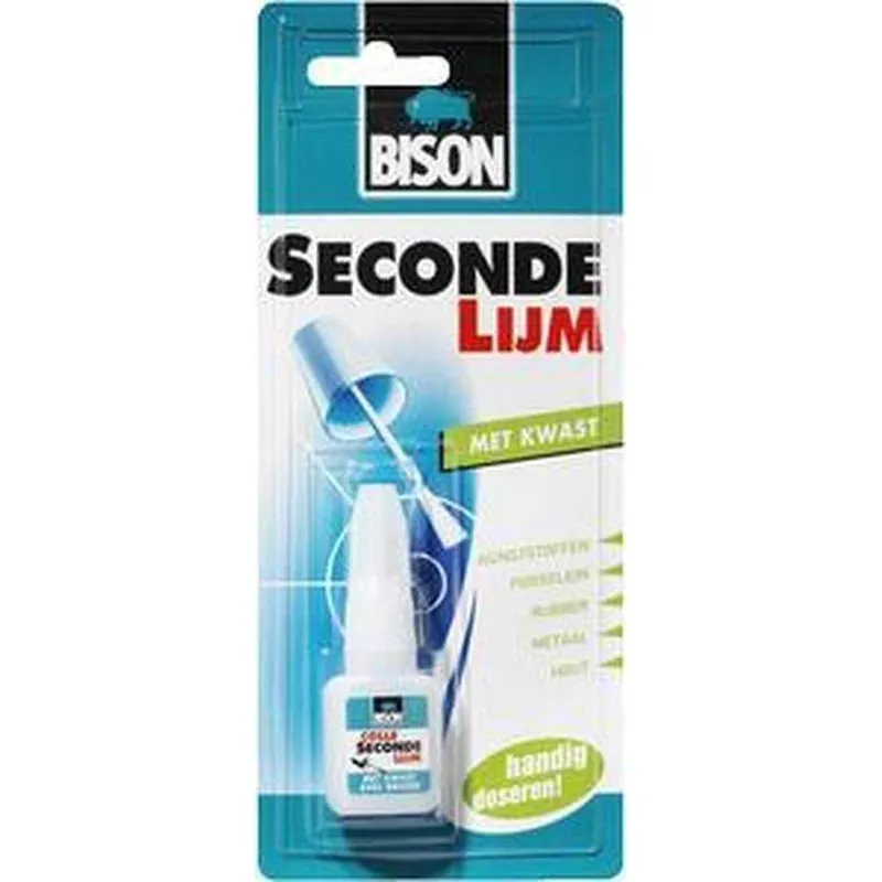 Bison secondelijm met kwast 5g