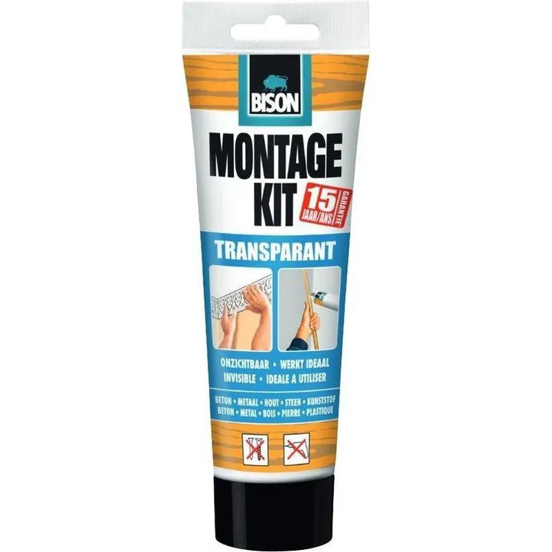 Bison montagekit transparant 250g