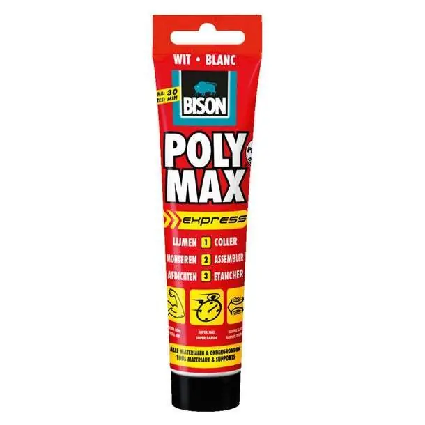 Bison Poly Max Express wit 165g