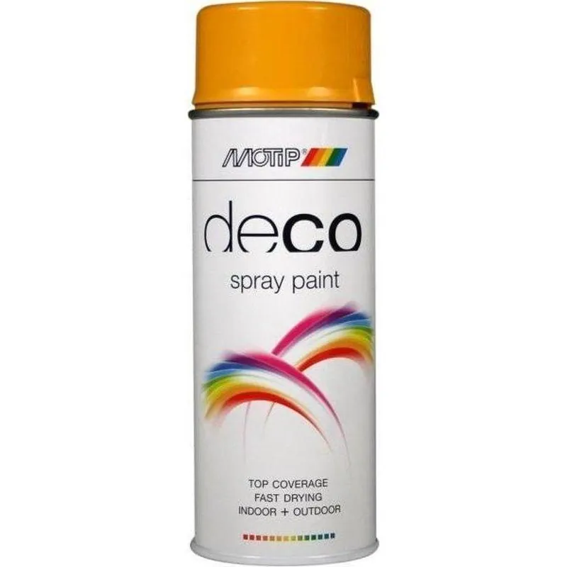 MoTip Deco hoogglans RAL1004 goudgeel 400ml